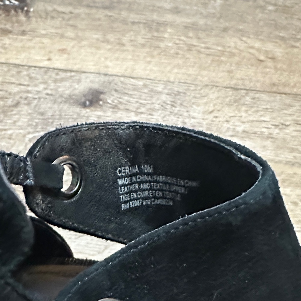 Saks Fifth Avenue Black Heeled Boots - Picture 5 of 6